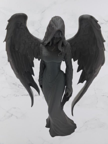 Dark Angel Winged Figurine – Premium 3D Printed Display Model