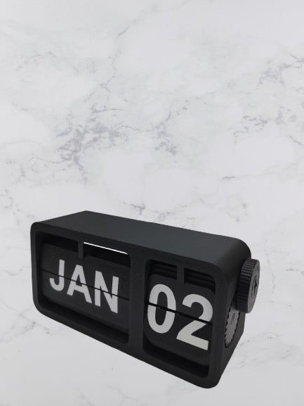 Modern 3D Printed Flip Calendar – Desk Display Piece