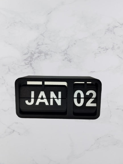 Modern 3D Printed Flip Calendar – Desk Display Piece
